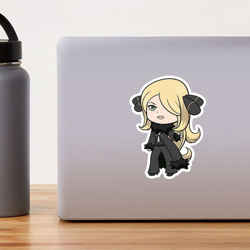 Pokemon Cynthia handmade sticker made to order
