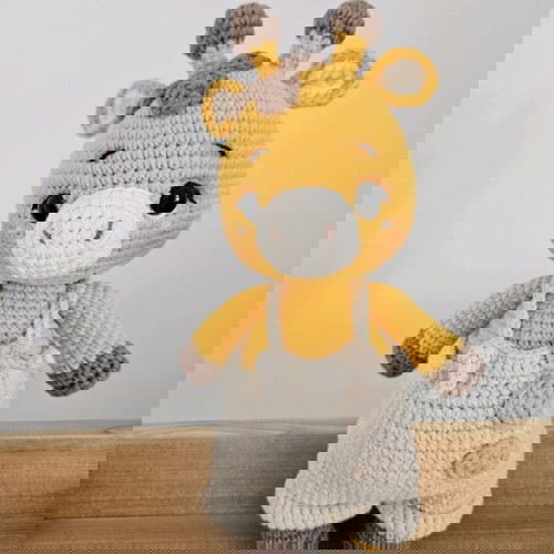 Amigurumi καμηλοπάρδαλη καινούργιο πλεκτό λούτρινο παιχνίδι