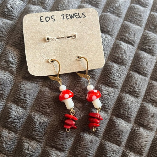 Earrings with beads new