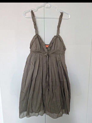 BSB khaki dress like new, size 40, 100% cotton