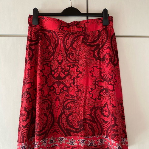 Desigual skirt A-line mid-length, like new, cotton, colorful