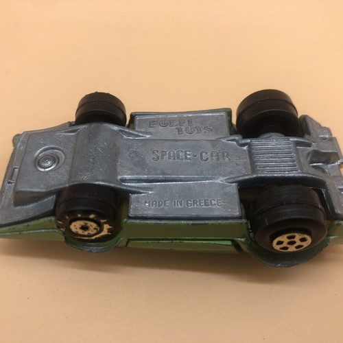 Space-Car Polfi Toys 1970’s used, scale 1/64, rare light green