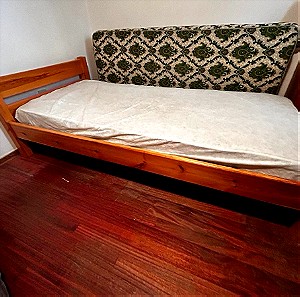 Κρεβάτι μονό σουηδικό μασίφ (χωρίς το στρώμα)