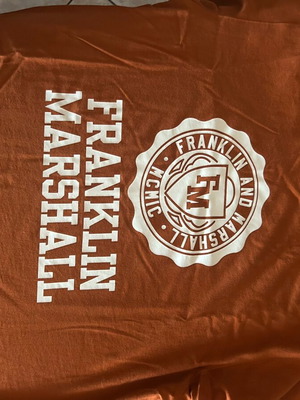 Franklin Marshall T-shirt new, brown and gold, size M