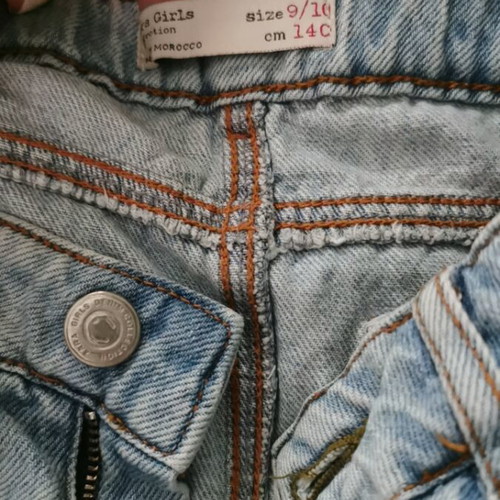 Zara denim shorts used for girl 9-10 years blue 140 cm
