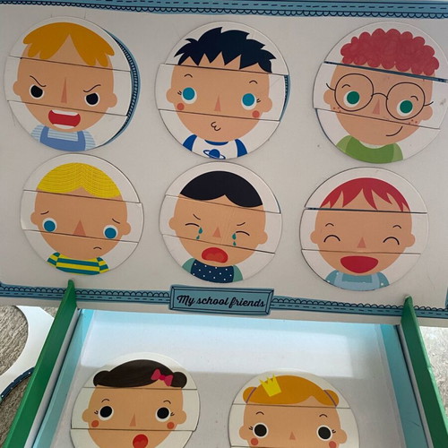 Puzzles for children used, set of 4 pieces for ages 3-6