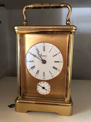 Asprey London vintage 1960 wind-up clock like new table