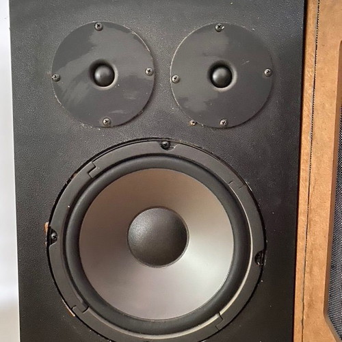 KLH speakers used with solid wood frame