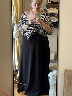 Strapless dress new, black, size XL