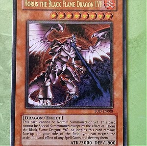 Horus the Black Flame Dragon LV8 (SOD-EN008) - Ultimate Rare - GD