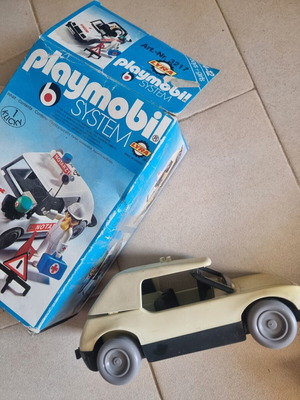 Vintage Playmobil Lyra 3217 Notarzt Car used with box and instructions