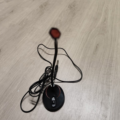 Gooseneck desktop microphone like new with ON/OFF switch and 6.35mm jack