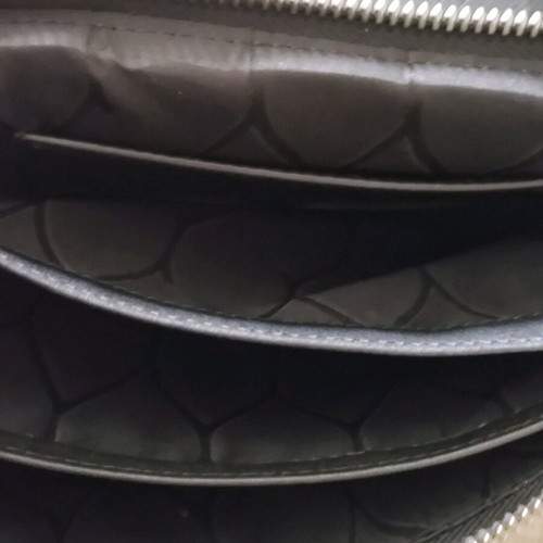 Kenzo Paris Unisex leather clutch like new, black with yellow details