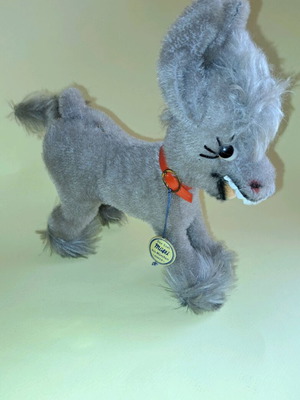 Vintage plush collectible donkey Anker Mucki 1960s like new