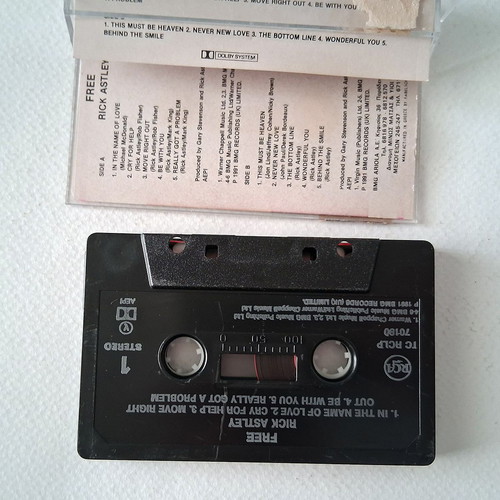Rick Astley Free cassette used, pop genre