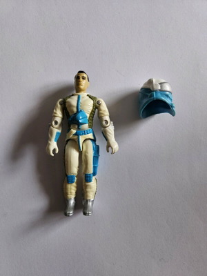Gi Joe figure used with yellowing and helmet