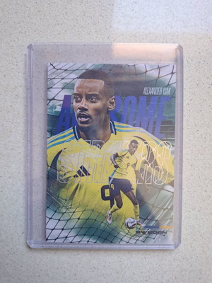 Futera 2025 Alexander Isak Awesome Strikers 9/15 jersey match