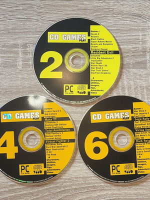 CD Games Greek Retro PC CD-ROMs used set of 3