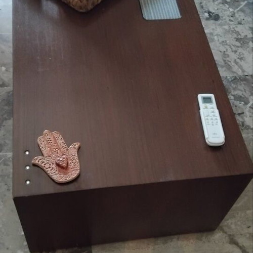 Corner sofa bed with storage and coffee table used