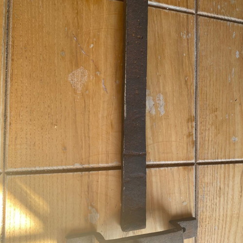 Old store door and window bars used, set of 2