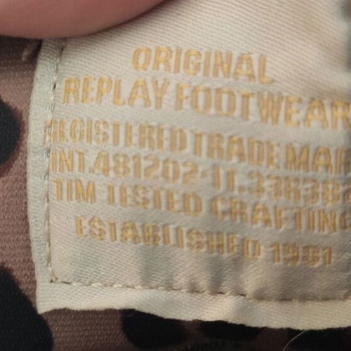 Replay girls' shoes No33 used, beige and white boots