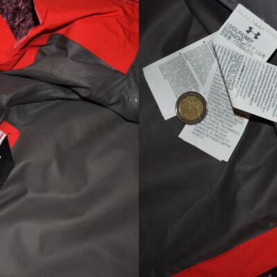Under Armour Gore Tex Jacket size L new, red