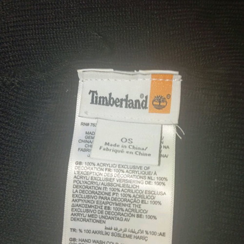 Timberland knitted hat new, black, one size