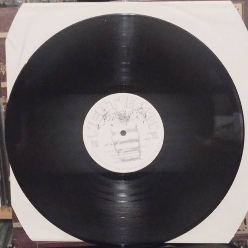 Venom At War With Satan 1984 LP used, signed by the band