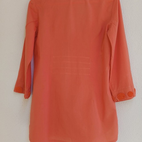 Summertime by Raxevsky Boho tunic blouse coral like new