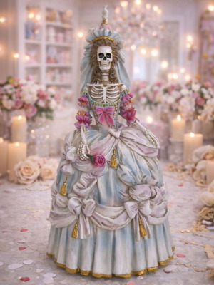 Decorative Gothic figure Sea Marquise with ship new