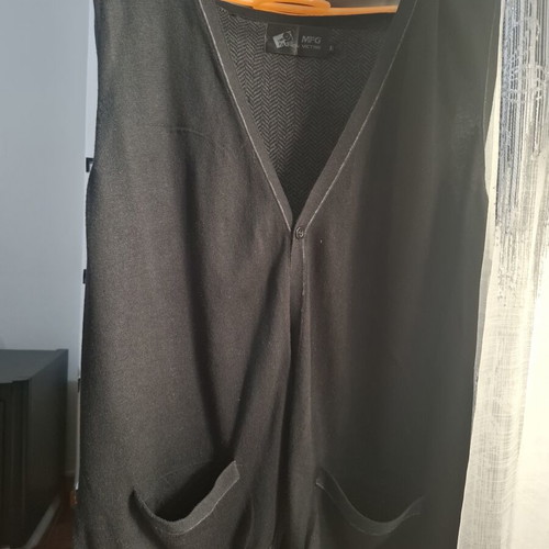 MFG Fashion Victims Black Men's Vest XL like new