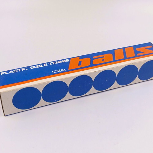 Vintage Ideal Table Tennis Balls Set of 3 New Old Stock
