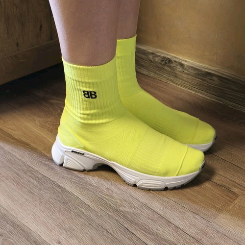 Balenciaga Speed 3.0 sneakers new women's sock-style yellow shoes size 39