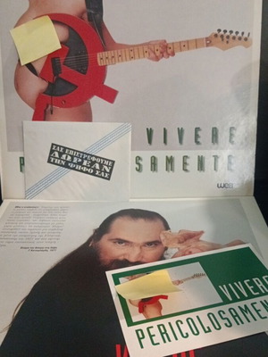 Tzimis Panousis Vivere Pericolosamente LP new, rock