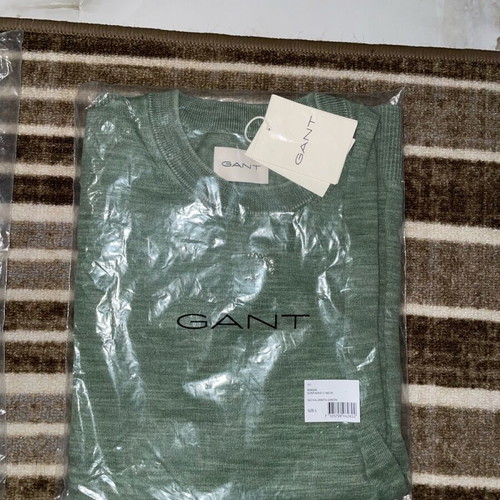 Gant L Green sweatshirt new, organic cotton, crew neck