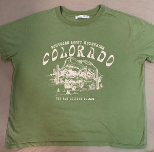 PULL&BEAR λαχανί/λαδί t-shirt “COLORADO”