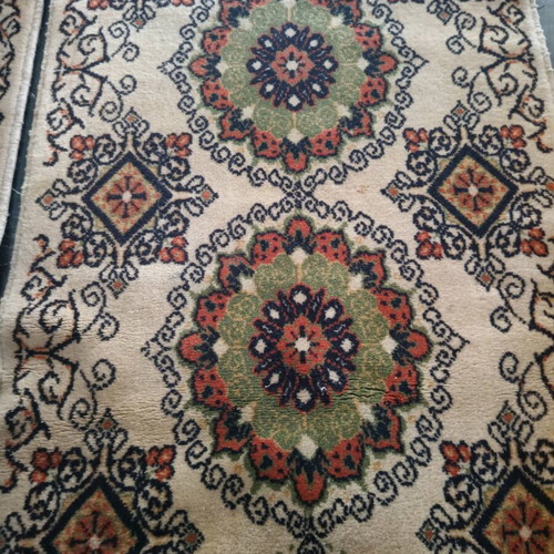Persian handwoven rugs used, set of 2, 1970s