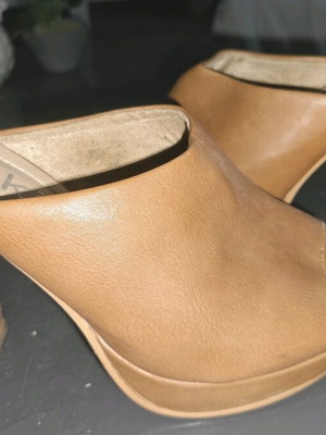 Zuiki ψηλοτάκουνες mule 10cm σαν καινούργιο, καφέ, μέγεθος 39