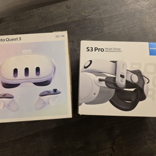 Meta Quest 3 VR headset 512GB with S3 Pro head strap