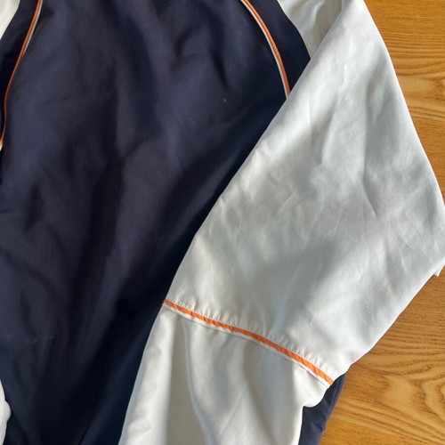 Explorer Navigator vintage men's windbreaker jacket blue and ecru XL