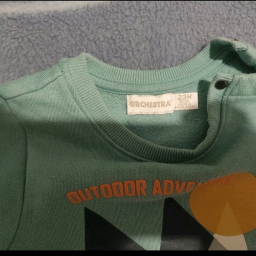 Orchestra shirt like new, turquoise, for 18-23 months