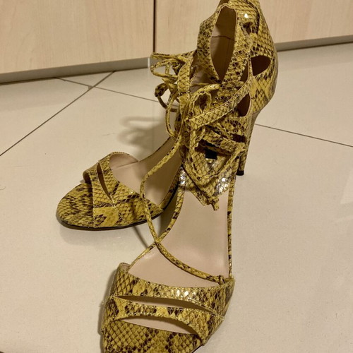 Mango sandals with ankle laces, new, heel height 10cm, size 39