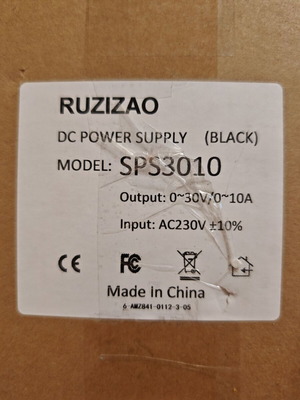 Εργαστηριακή τροφοδοσία Ruzizao SPS3010 0-30V 0-10A 300W καινούργια
