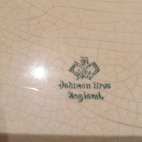 English porcelain platter vintage Johnson Bros like new