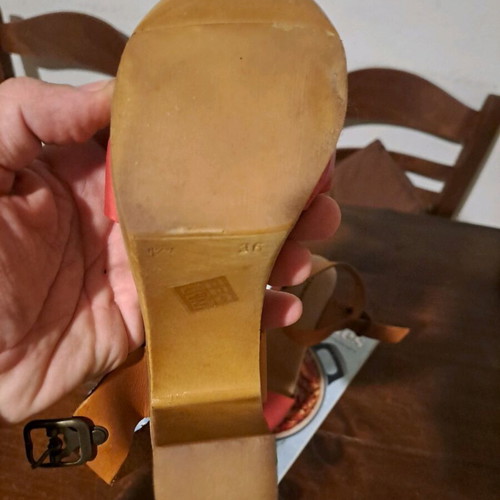 Sandals size 36 like new, multicolored