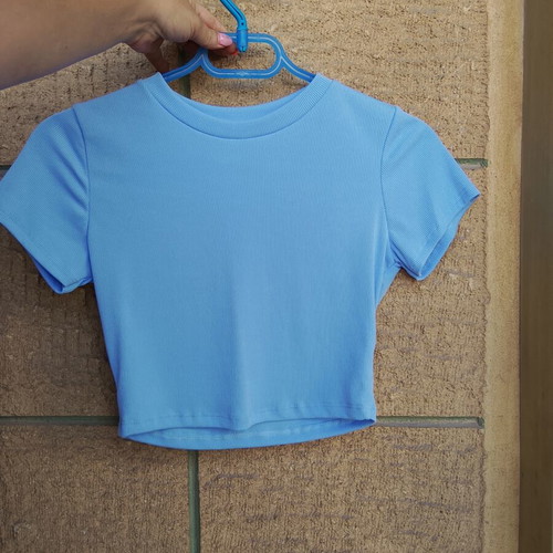 Crop top size S, blue turquoise