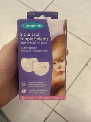 Lansinoh nipple shields new, size M, 2 pcs