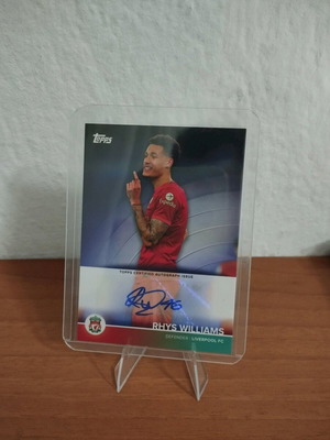 Rhys Williams autograph card 21/22 new