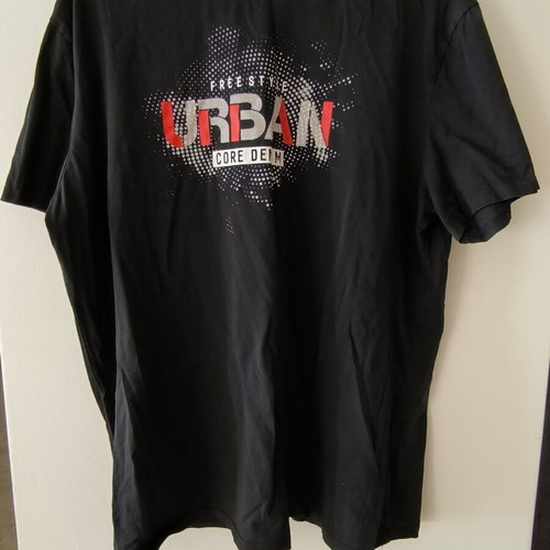 Makó T-shirt with Print New, One Size, Black and Red
