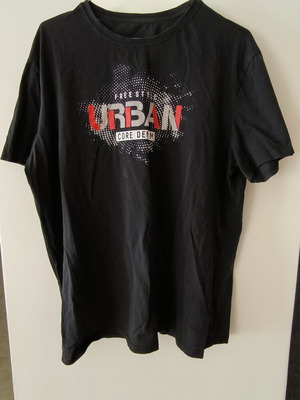 Makó T-shirt with Print New, One Size, Black and Red
